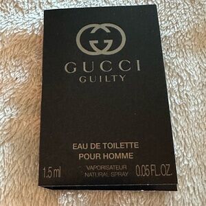 🎁 One - 1.5mL Bottle of Gucci Guilty EDT Pour Homme (Sample Size)